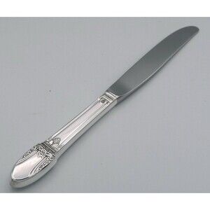 First Love 1847 Rogers Bros Silver Plated Stainless Modern Hollow Dinner Knife